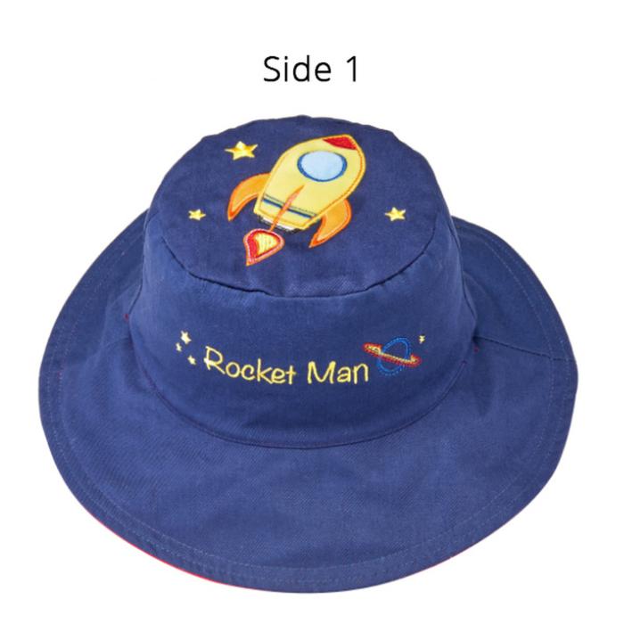 Καπέλο Διπλής Όψης UPF 50 – Διαστημόπλοιο (Cotton) - MEDIUM 2-4 yrs