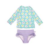 Zoocchini Σετ UV Μαγιώ και Μπλούζα Daisy - 6-12m