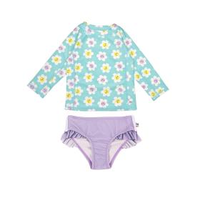 Zoocchini Σετ UV Μαγιώ και Μπλούζα Daisy - 6-12m