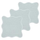 Meyco 3-pack Πανάκια Προσώπου Wavy – Grey Blue