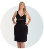 Maternity & Nursing Nightie (Νυχτικό θηλασμού) - Small