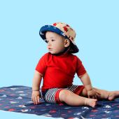Καπέλο Διπλής Όψης UPF 50  – Nautical - SMALL 6 mo-2 yrs