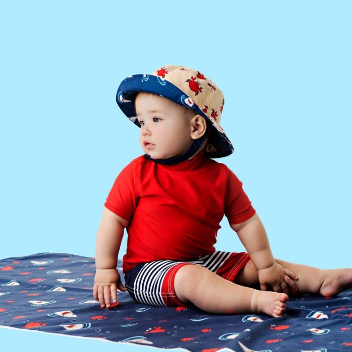 Καπέλο Διπλής Όψης UPF 50  – Nautical - SMALL 6 mo-2 yrs