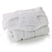 Cuddly Bath Robe/White Small