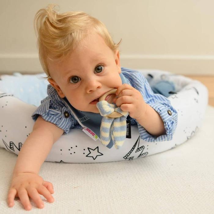 Minene Wooden Teething Ring - Γκρι