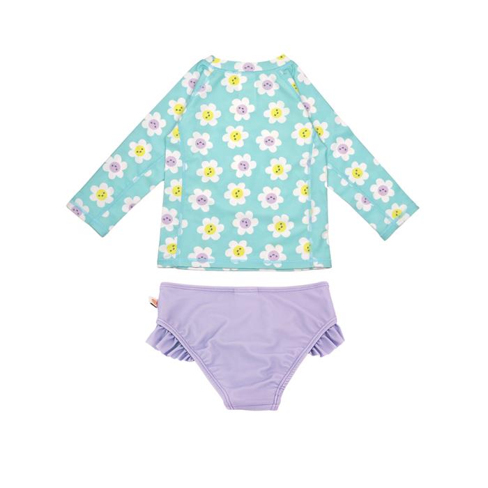 Zoocchini Σετ UV Μαγιώ και Μπλούζα Daisy - 12-24m