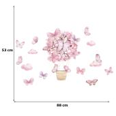 Sipo Wall sticker pink butterflies