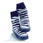 Mocc ons Blue Zebra - 12-18m