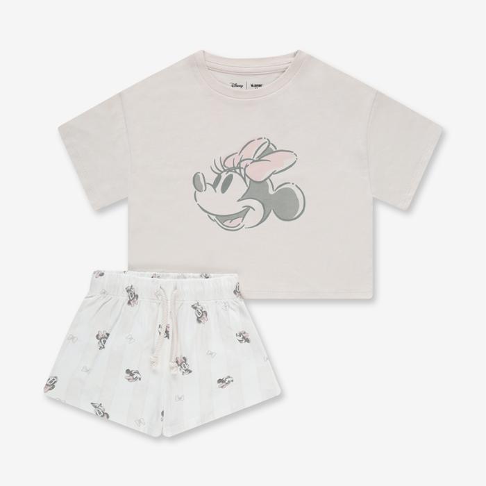 Minene – Disney Σετ Μπλούζα & Σορτς Light Pink (2-8 ετών) - 4-5 ΕΤΩΝ