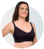 Carriwell Σουτιέν Θηλασμού Padded CarriGel™ - ΜΑΥΡΟ - M