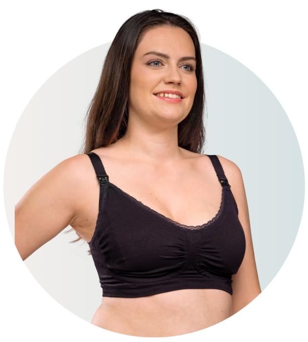 Carriwell Σουτιέν Θηλασμού Padded CarriGel™ - ΜΑΥΡΟ - M