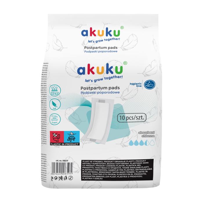 Akuku – Σερβιέτες Λοχείας (10pcs)