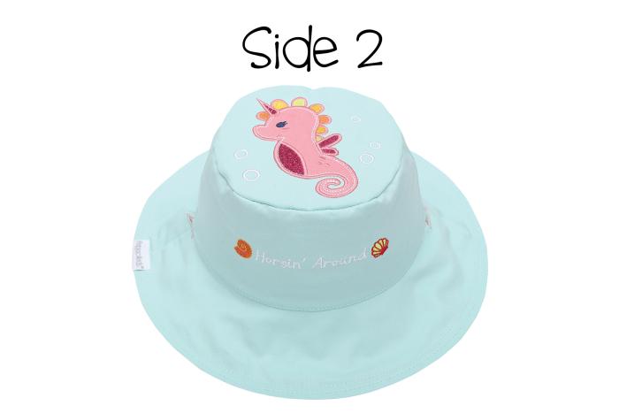 Καπέλο Διπλής Όψης UPF 50  – Γοργόνα (Cotton) - SMALL 6 mo-2 yrs