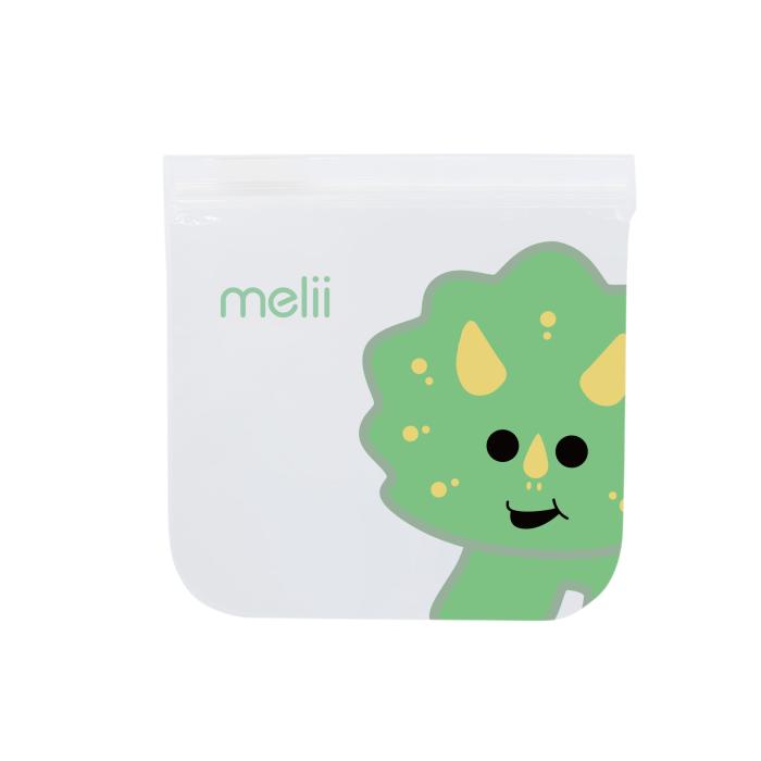 Melii – Επαναχρησιμοποιούμενα Τσαντάκια για σνακ 2 Dino   2 Lion