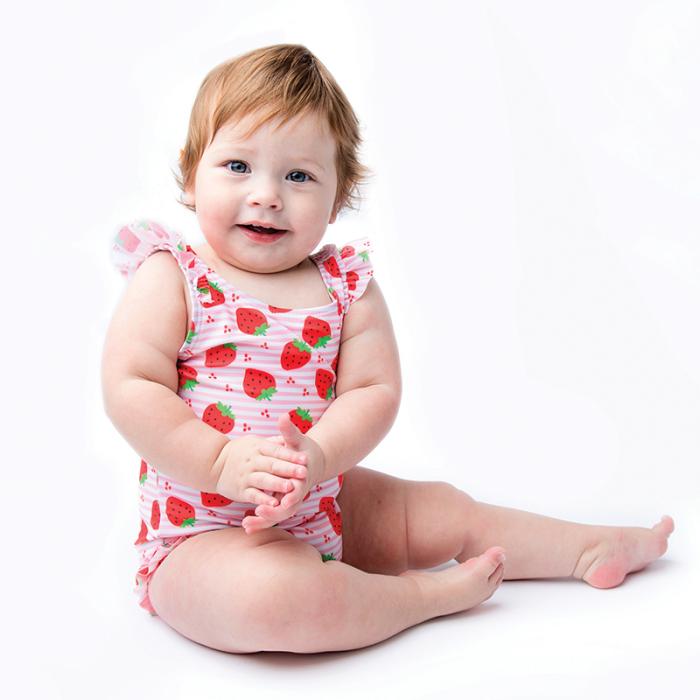 Ολόσωμο μαγιώ Strawberry - 12-24m