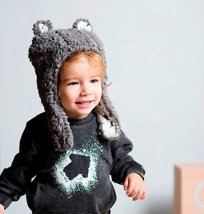 Minene Σκουφάκι Luxurious Bear Dark Pink - 0-6m