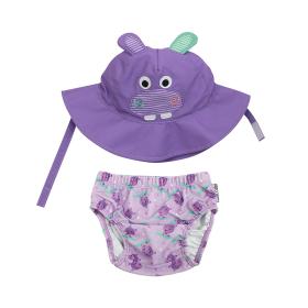 Σετ Μαγιό και Καπέλο UPF50  Hippo - 6-12m
