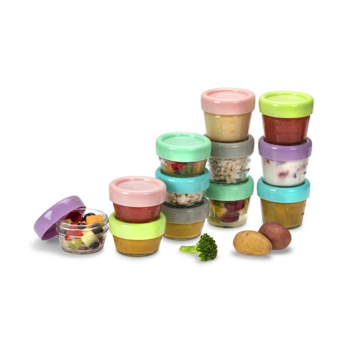 Melii – Glass Baby Food Containers (60 ml set of 6   120 ml set of 6)