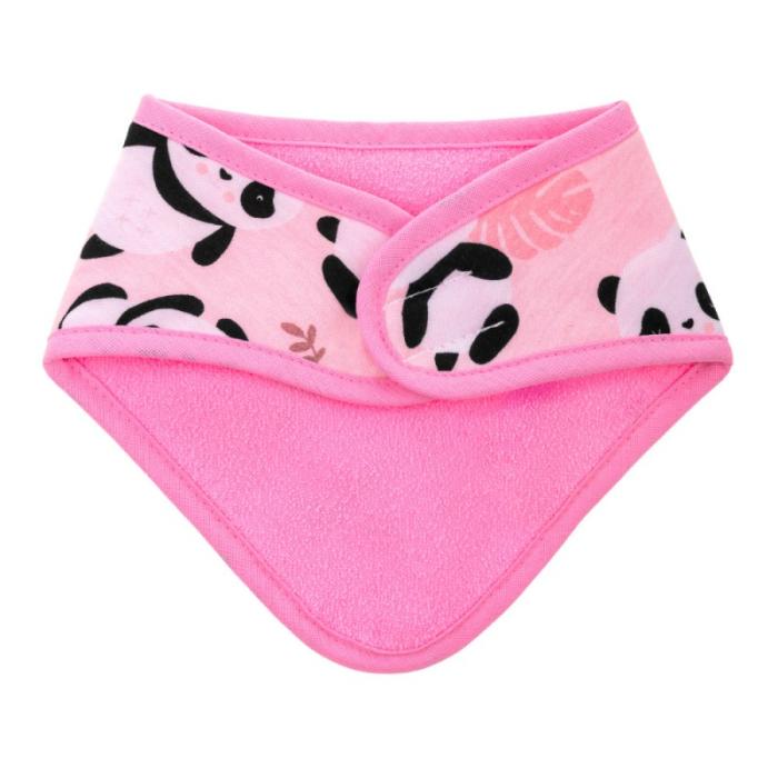 Baby triangle bib/scarf  – Pink Panda