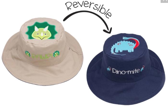 Καπέλο Διπλής Όψης UPF 50 – Δεινόσαυρος (Cotton) - MEDIUM 2-4 yrs