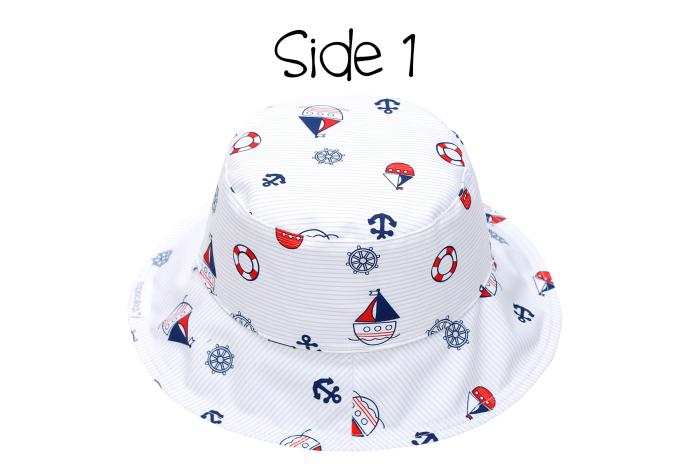 Καπέλο Διπλής Όψης UPF 50 – Nautical - SMALL 6 mo-2 yrs