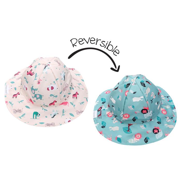 Καπέλο Διπλής Όψης UPF 50 Pink Zoo - MEDIUM 2-4 yrs