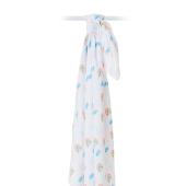 Lulujo Μουσελίνα – Rainbow Sky Swaddling Blanket