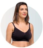 Carriwell Σουτιέν Θηλασμού χωρίς Ραφές / Seamless Nursing Bra - ΜΑΥΡΟ - M