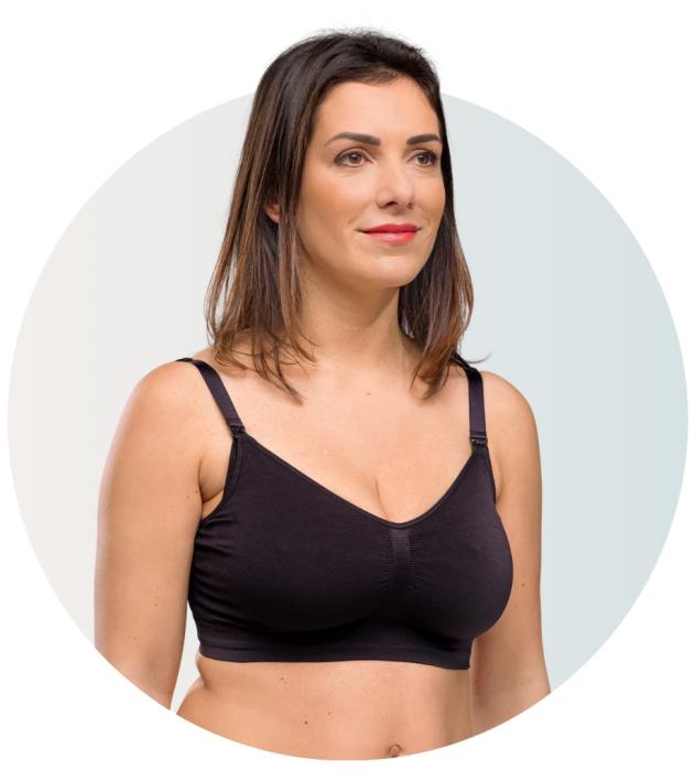 Carriwell Σουτιέν Θηλασμού χωρίς Ραφές / Seamless Nursing Bra - ΜΑΥΡΟ - M