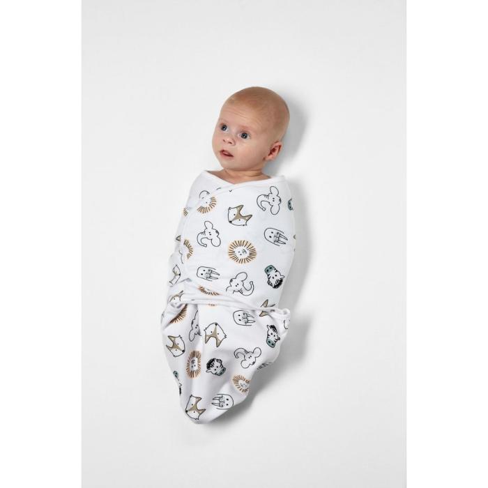 Meyco 2 Pack Swaddle Multicolour 0-3 μηνών