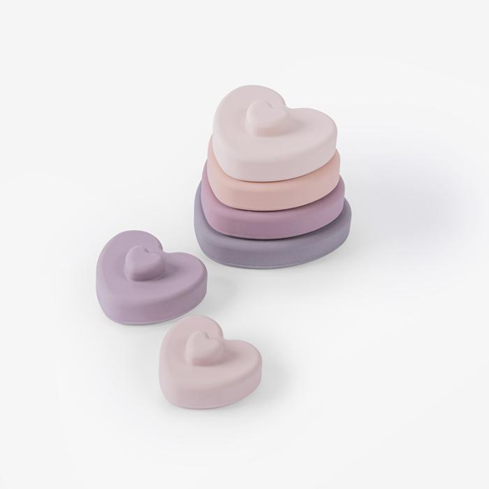 Minene – Παιχνίδι Στοίβαξης Beautiful Heart, Light Pink