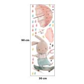 Sipo Wall sticker bunny onskateboard