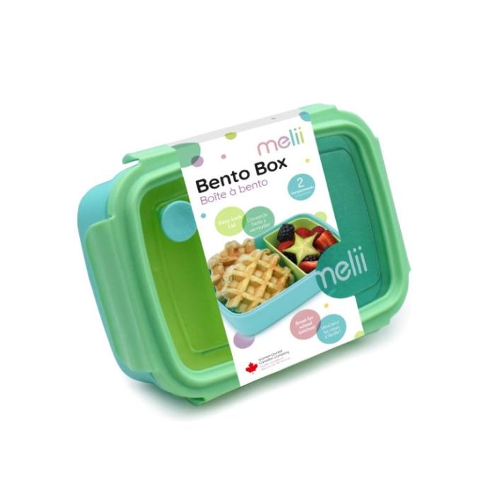 Melii – Bento 2 θέσεων 880ml - Lime-Mint-Blue