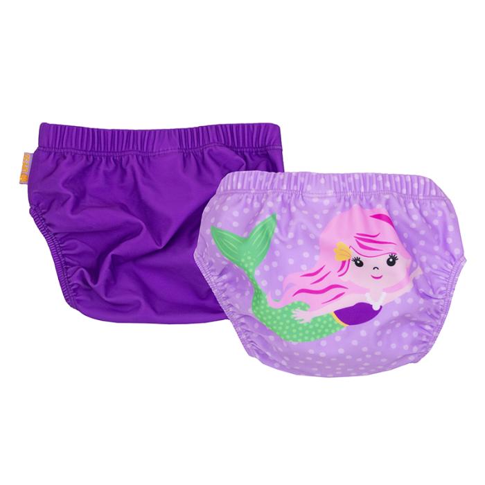 Zoocchini Μαγιώ Πάνα (2pcs Σετ) – Mermaid - 12-24m