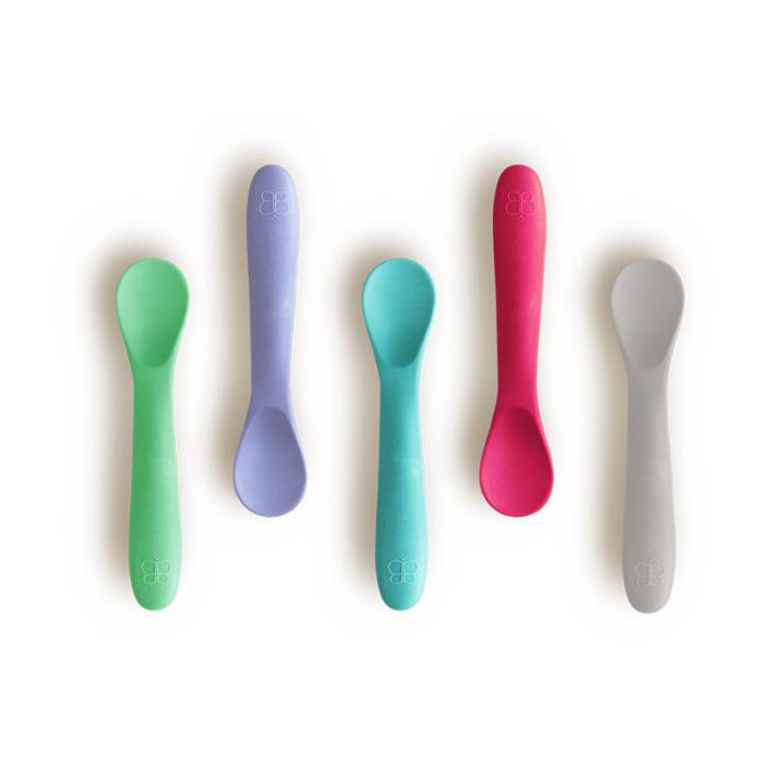 Bbluv Spoon Σετ Κουτάλια Σιλικόνης Ροζ