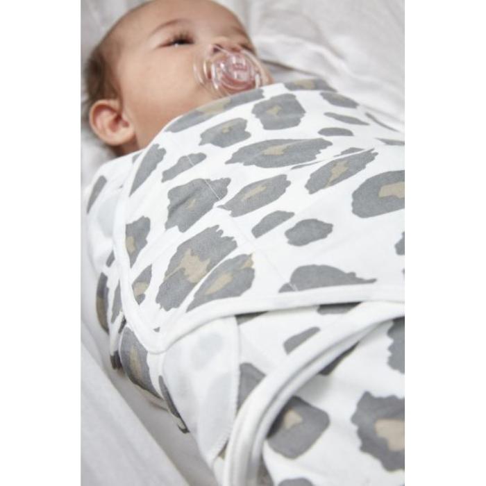 Meyco 2 Pack Swaddle Panther Neutral/Grey 0-3 μηνών
