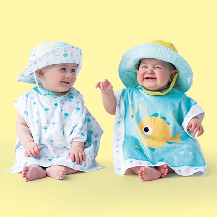Καπέλο Διπλής Όψης UPF 50   Fish/Jellyfish - MEDIUM 2-4 yrs