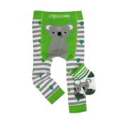 Grip Easy Crawler Pants & Socks Set – Koala - 6-12m