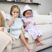 Meyco Πόντσο Μπάνιου terry Wavy – soft lavender – 1-3 years