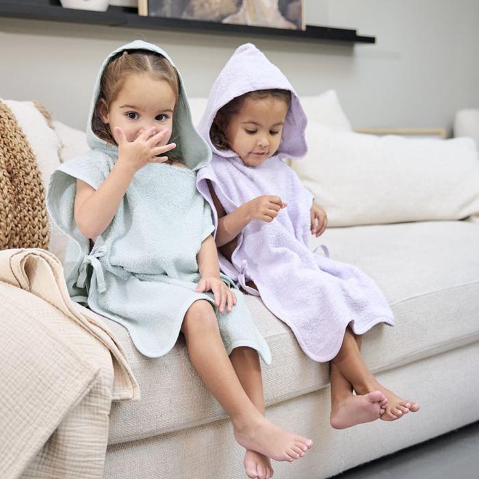 Meyco Πόντσο Μπάνιου terry Wavy – soft lavender – 1-3 years