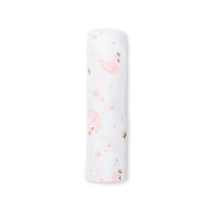Lulujo Μουσελίνα – Swan Swaddling Blanket