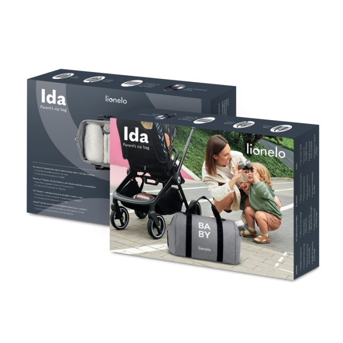 Lionelo Ida Τσάντα Αλλαξιέρα Concrete 5903771700818