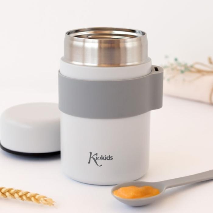 Βρεφικό Θερμός Φαγητού με Κουταλάκι Γκρι 500ml.