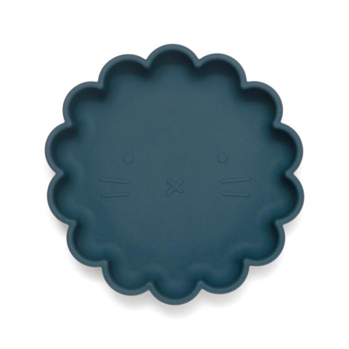 Petit Monkey – Πιάτο Σιλικόνης Lion - Balsam Blue