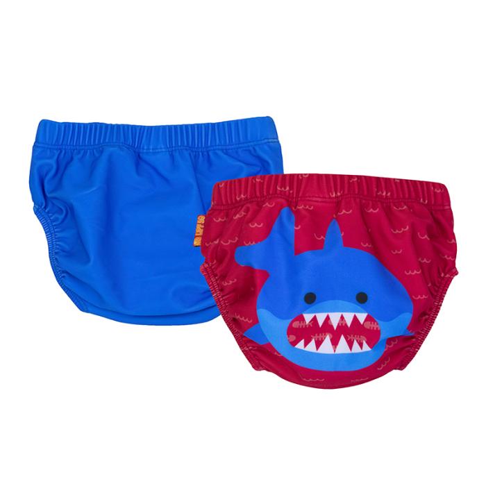 Zoocchini Μαγιώ Πάνα (2pcs Σετ) – Blue Shark - 12-24m