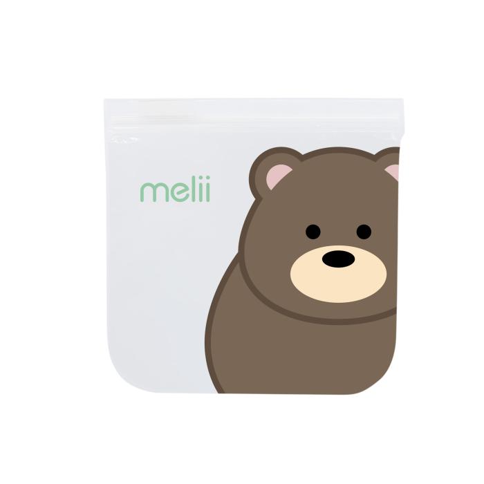 Melii – Επαναχρησιμοποιούμενα Τσαντάκια για σνακ 2 Panda   2 Bear
