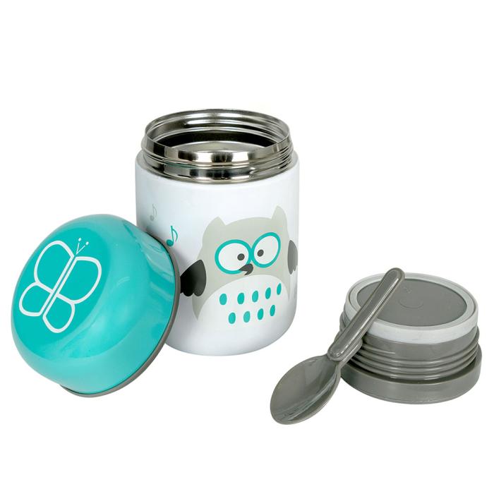 Bbluv Food – Θερμός Φαγητού με Κουτάλι - Aqua Blue