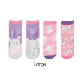 FlapJackKids Mix and Match Socks – Hippo/Elephant - S