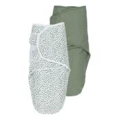 Meyco 2 Pack Swaddle Cheetah/Forest green 0-3 μηνών