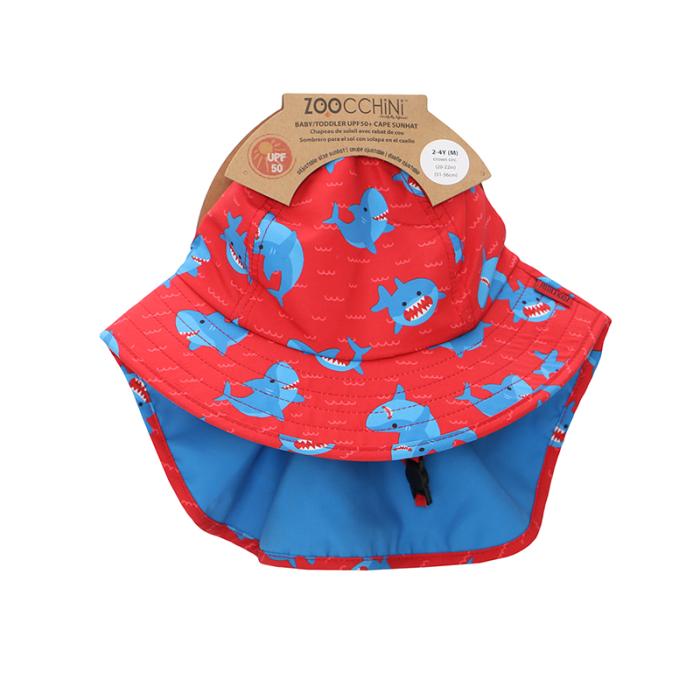 Zoocchini Cape Sunhat UPF50 Shark - 2-4 ετών